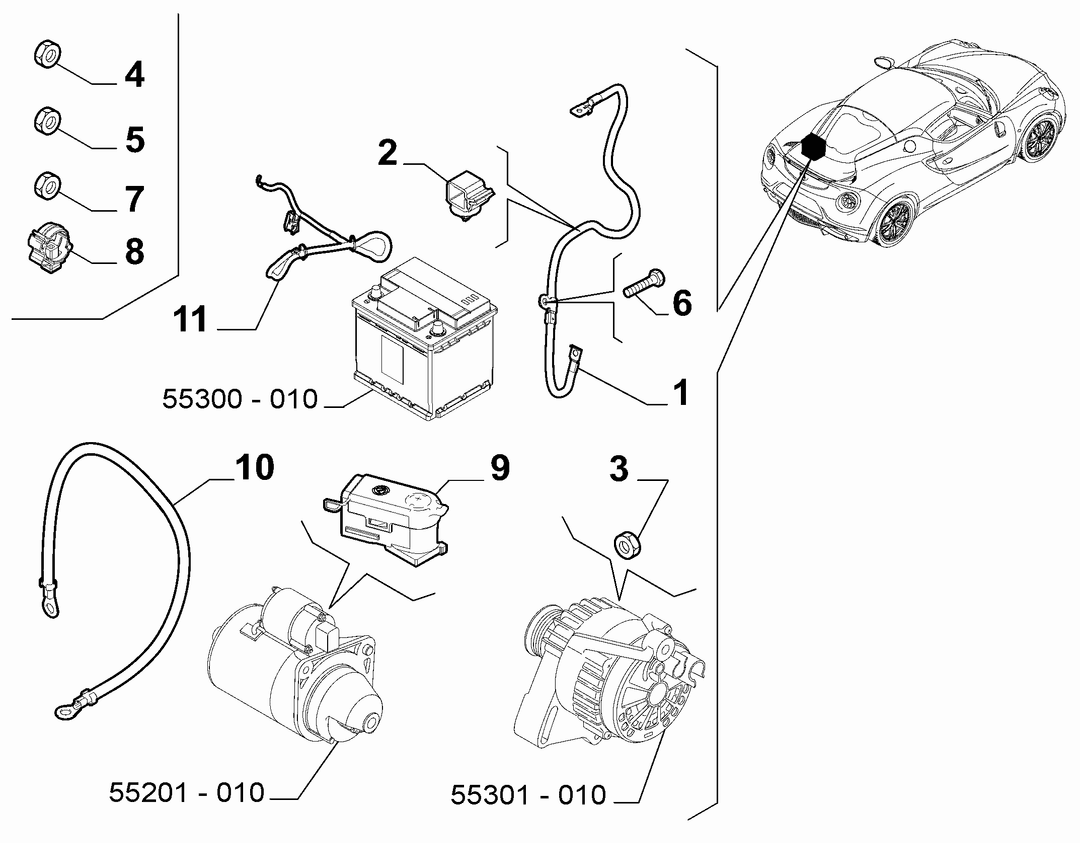 BATTERY HARNESS