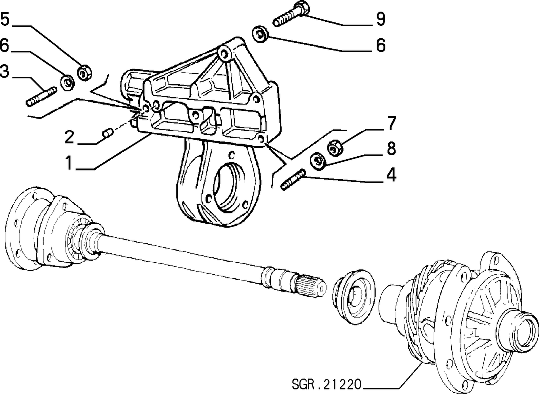 DRIVESHAFT MOUNTING