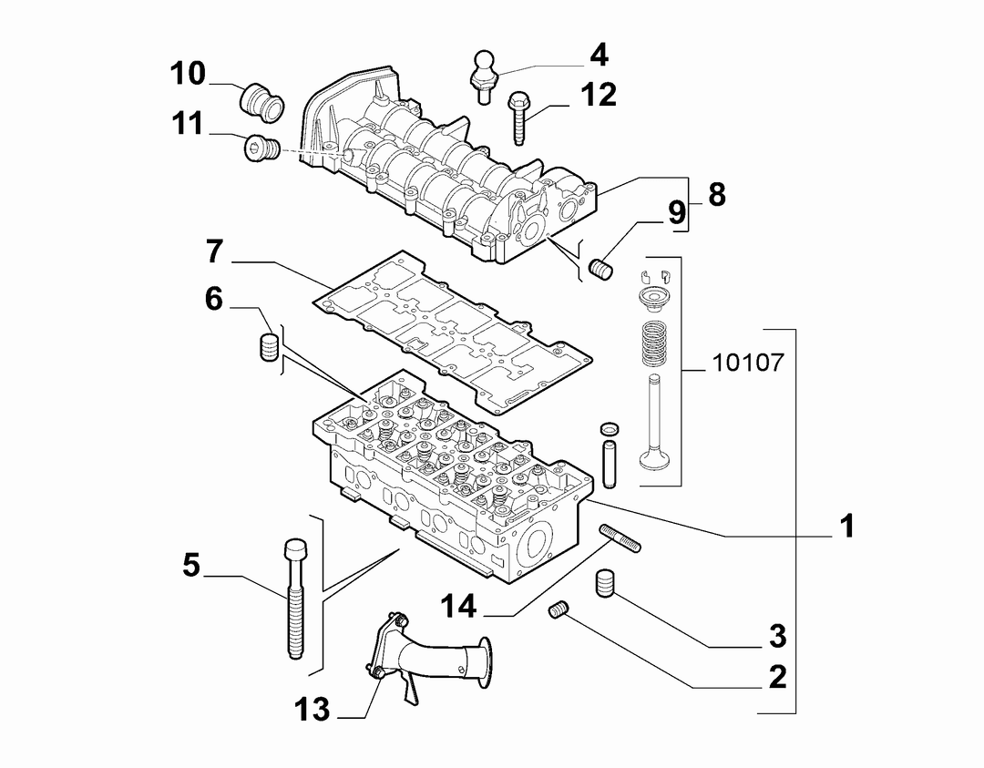 CYLINDER HEAD AND GASKETS 4