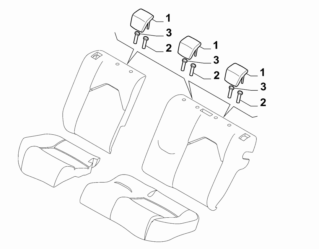 REAR SEAT HEAD REST 2