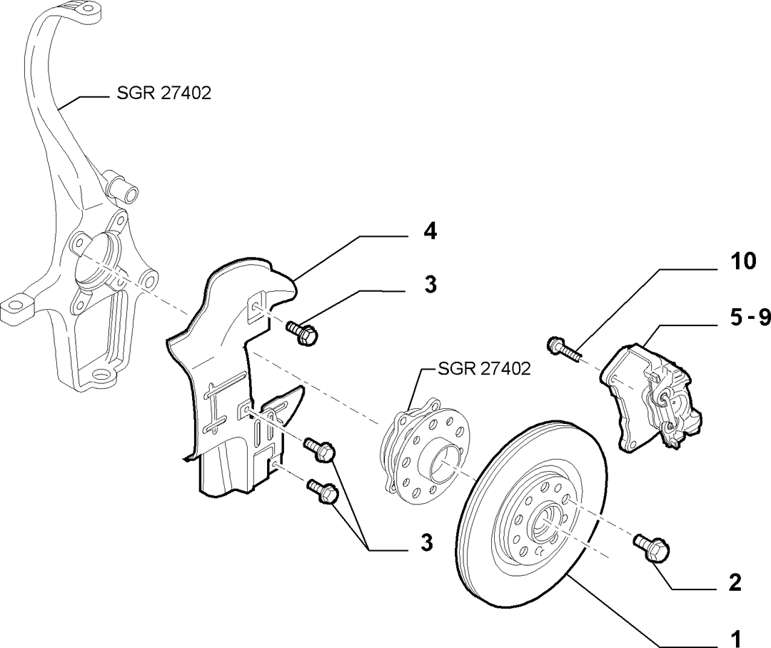 FRONT WHEEL BRAKES 1