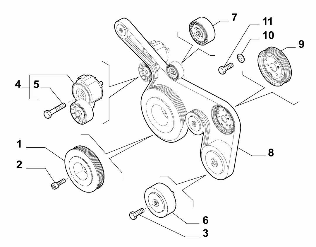 VARIOUS CONTROLS (BELTS AND PULLEYS) 14