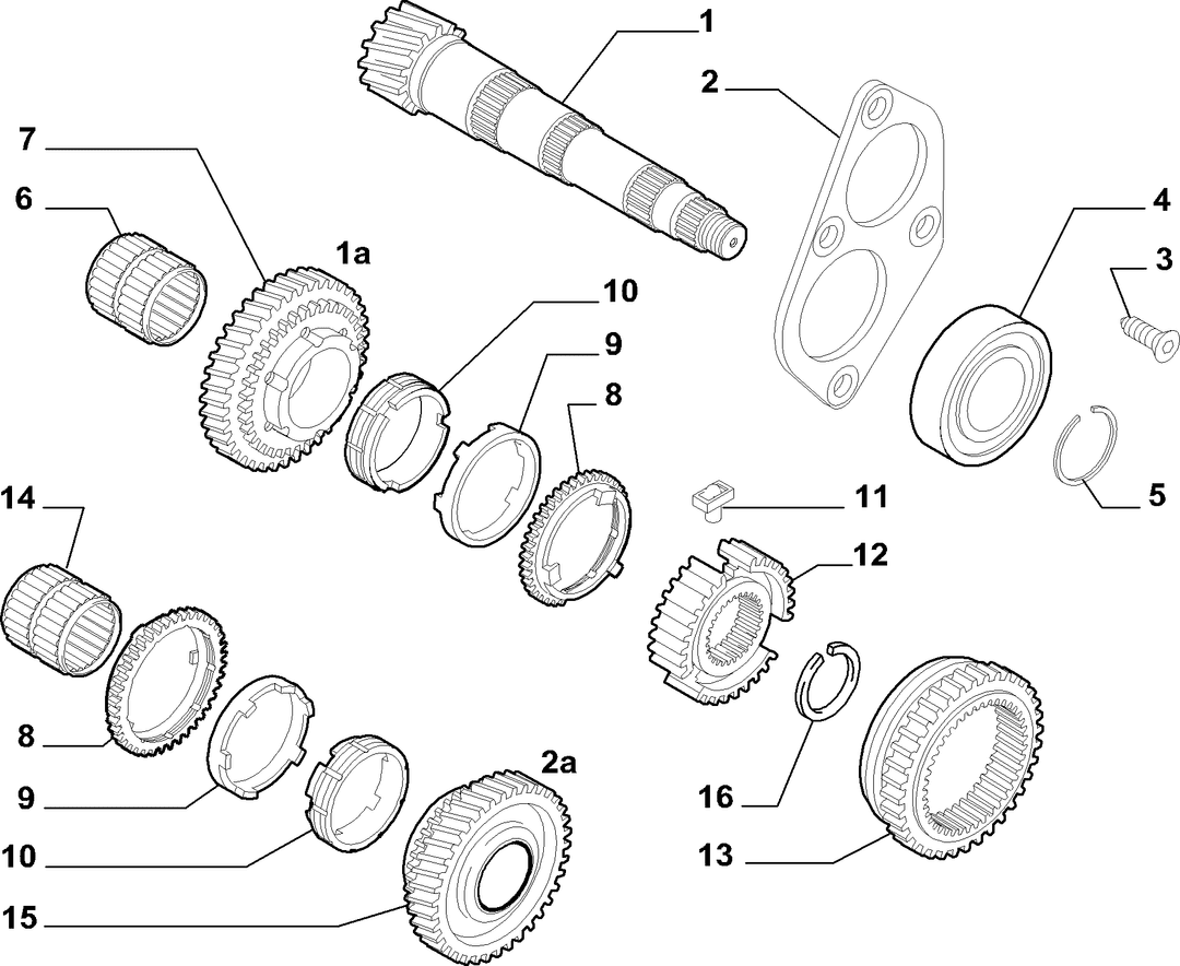 SECONDARY SHAFT AND GEAR LEAD 2