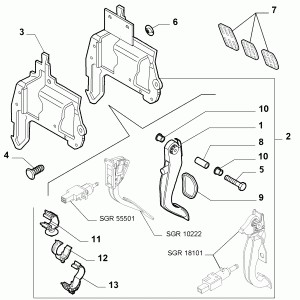 BRAKE PEDAL CONTROL