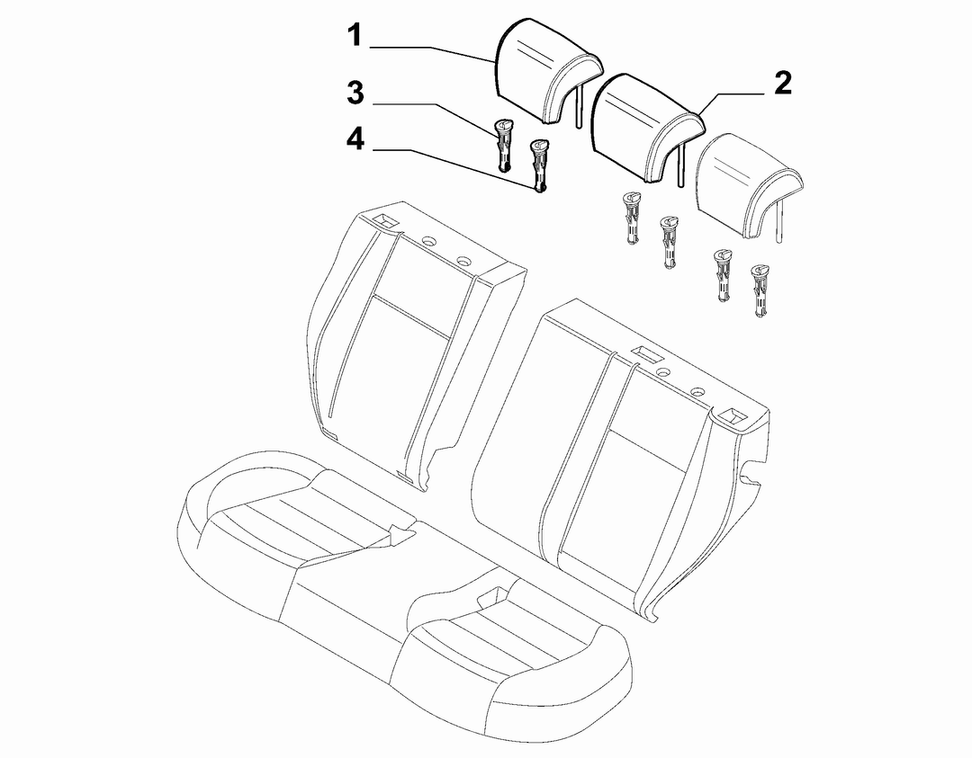 REAR SEAT HEAD REST 1