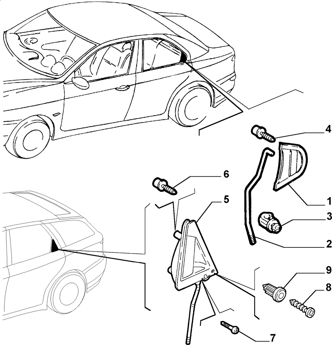 LOCKS AND CONTROLS FOR REAR SIDE DOOR  1