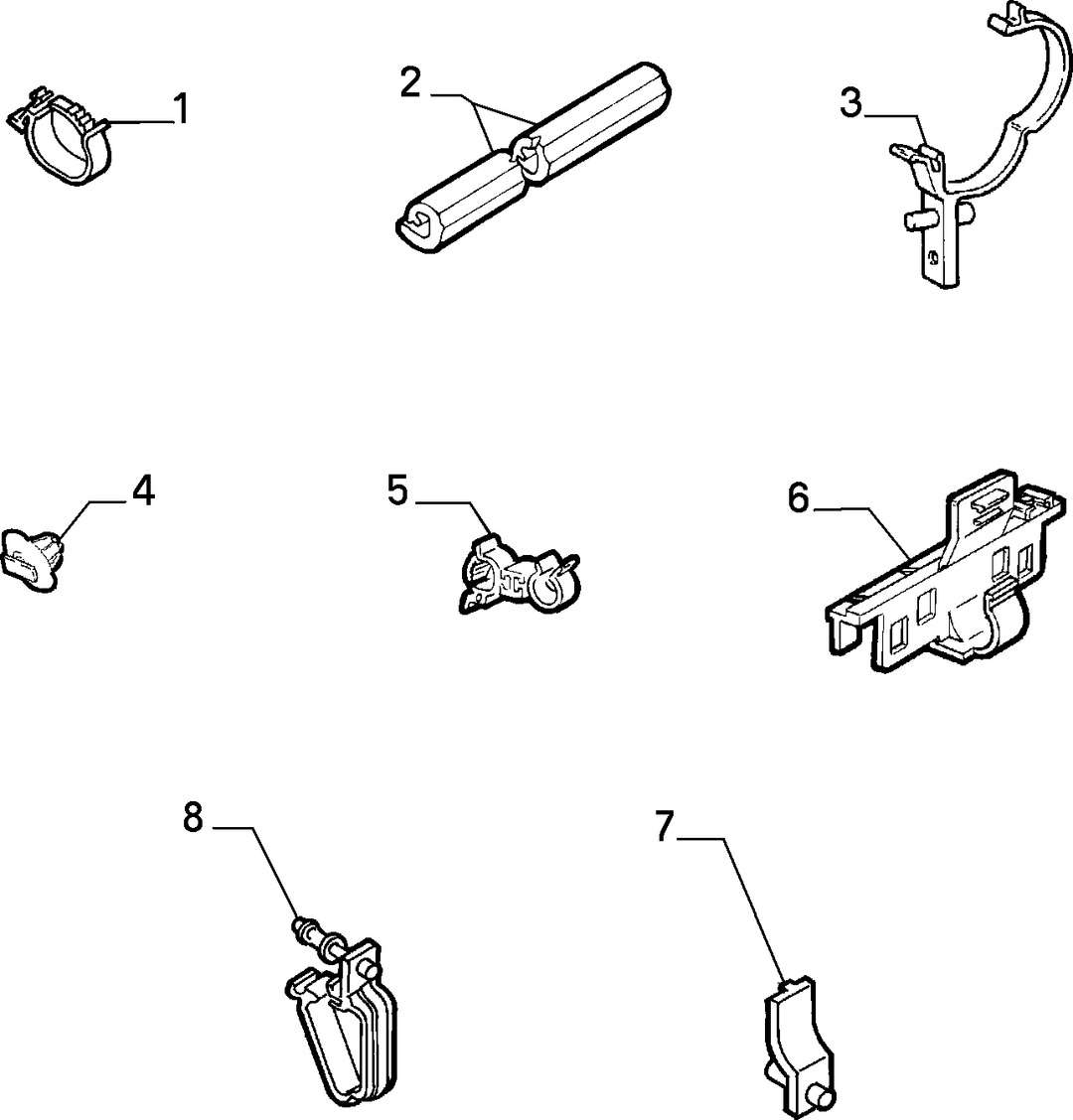 CABLE SET FIXINGS  3