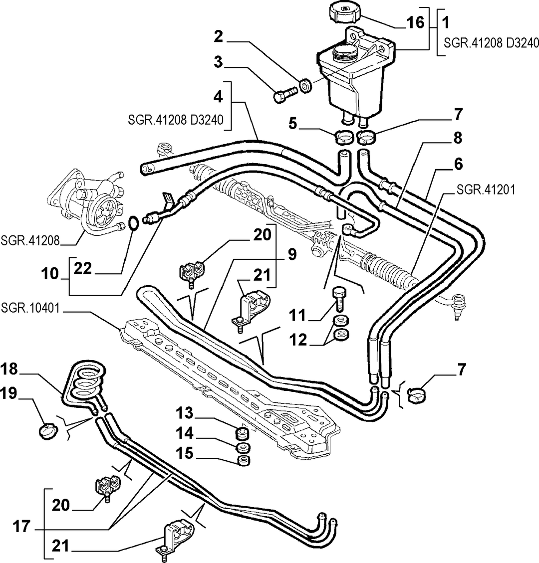 POWER STEERING HYDRAULIC SYSTEM 1