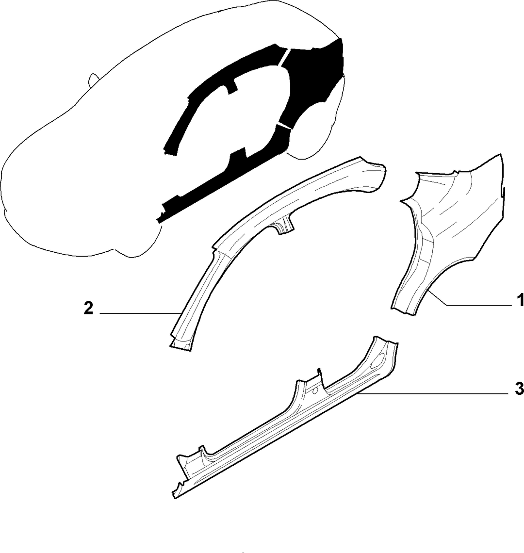 BODYSHELL, PANELS (CENTRAL PART) 3