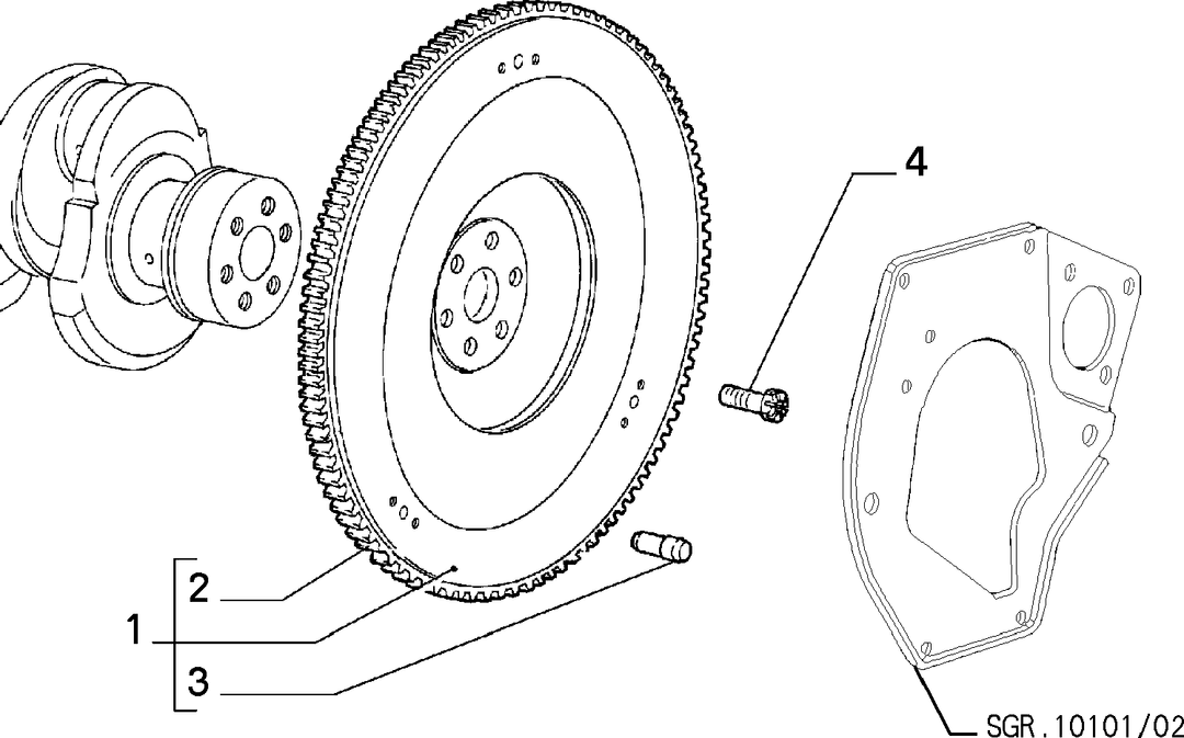 CRANKSHAFT AND FLYWHEEL 4