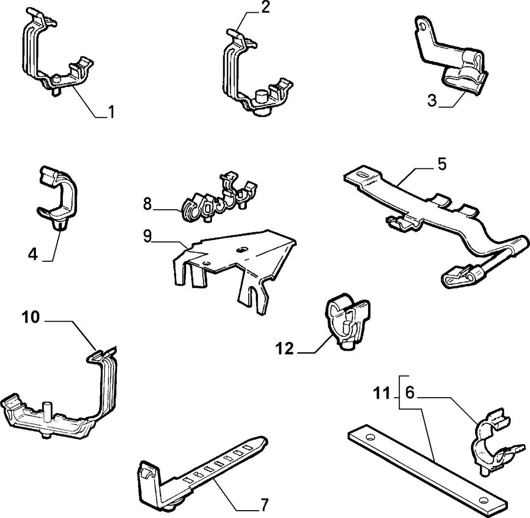 CABLE SET FIXINGS