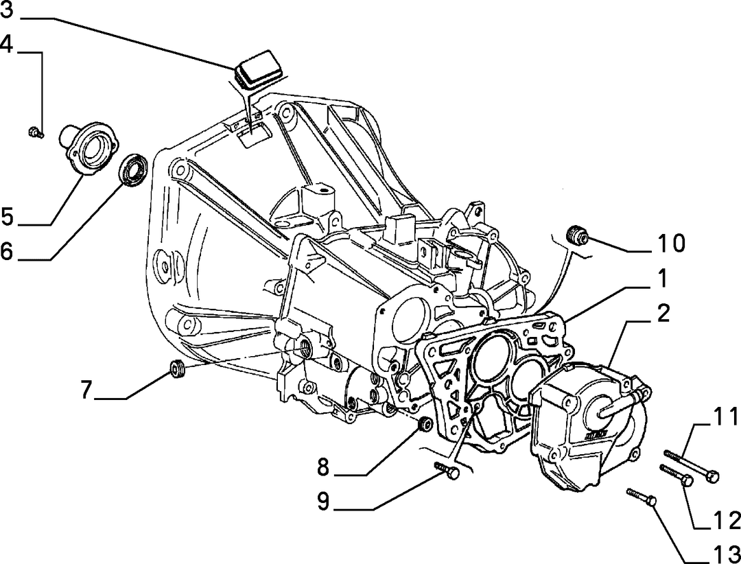 TRANSMISSION AND DIFFERENTIAL UNIT, CASING AND COVERS 2