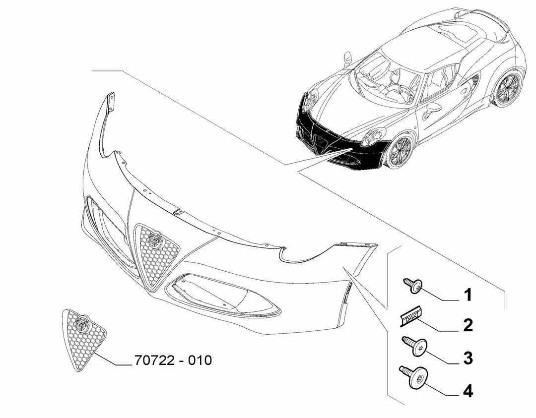 FRONT BUMPER CLAMPS