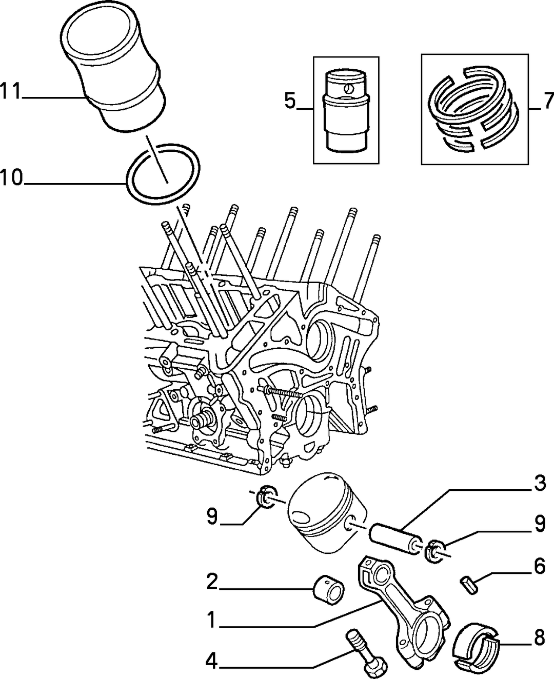 CONNECTING RODS AND PISTONS 5