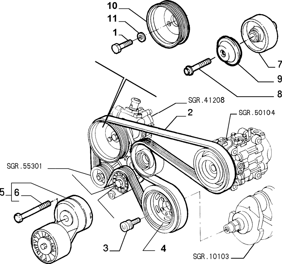 VARIOUS CONTROLS (BELTS AND PULLEYS) 9