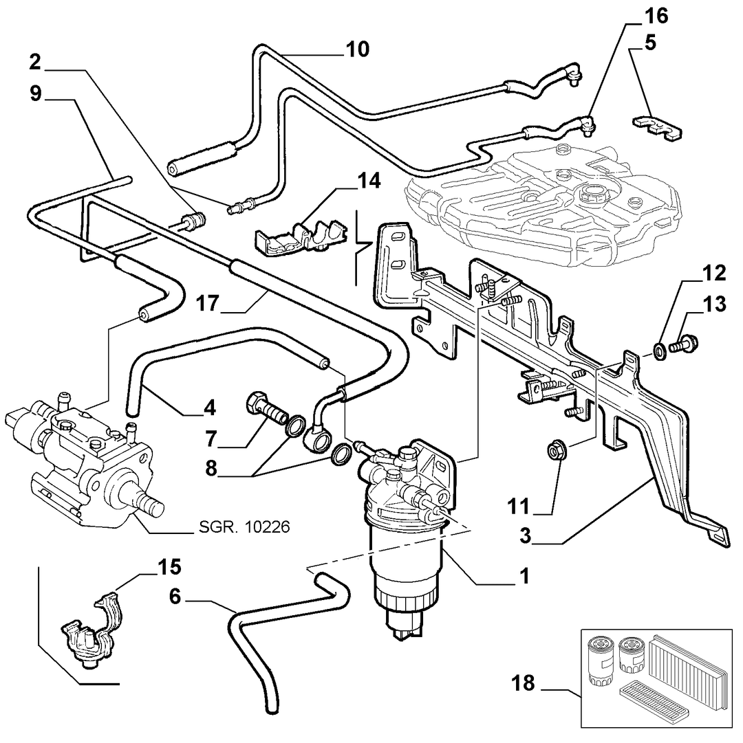 FUEL TANK PIPING 14