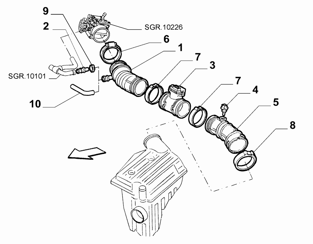 AIR FILTER AND PIPING 5