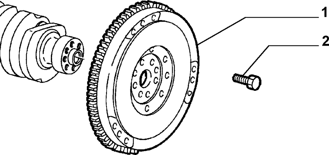 CRANKSHAFT AND FLYWHEEL 10