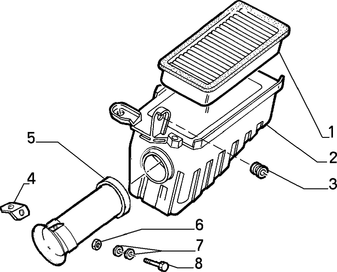 AIR FILTER AND PIPING 7