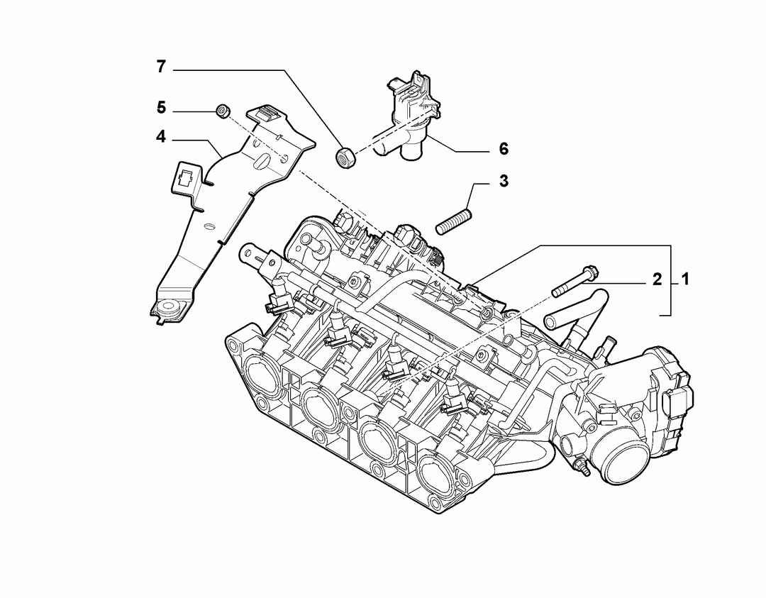 INTAKE MANIFOLD AND BUTTERFLY CLIPS 3