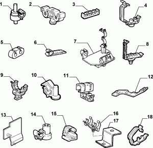 BRAKING SYSTEM FIXINGS 