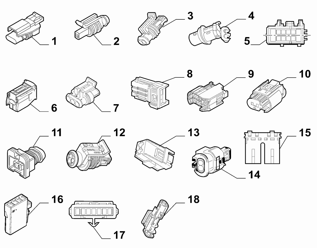CABLE ASSEMBLY CONNECTORS 1
