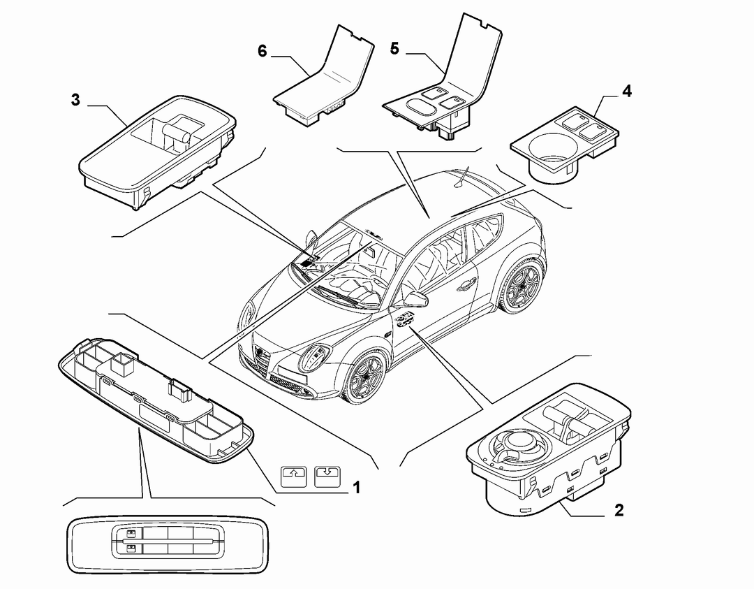 VARIOUS CONTROL PUSH BUTTONS AND SWITCHES 2