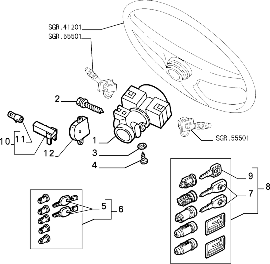 KEY SWITCH IGNITION  1
