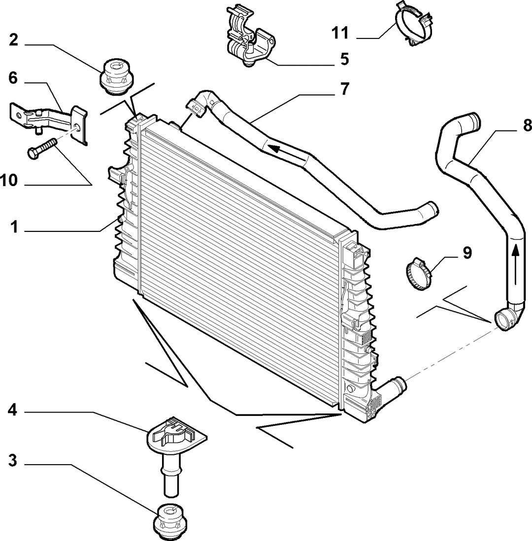 RADIATOR AND PIPING 7