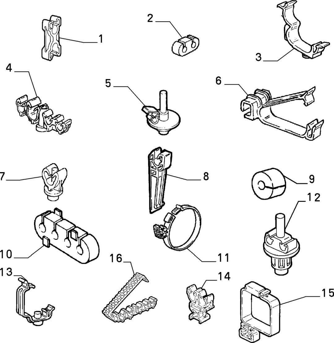 BRAKING SYSTEM FIXINGS  1