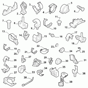 CABLE SET FIXINGS 