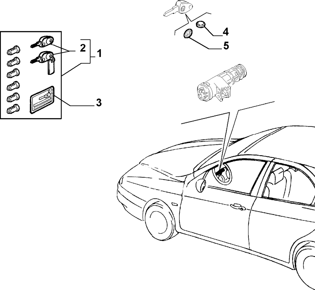 KEY SWITCH IGNITION 2