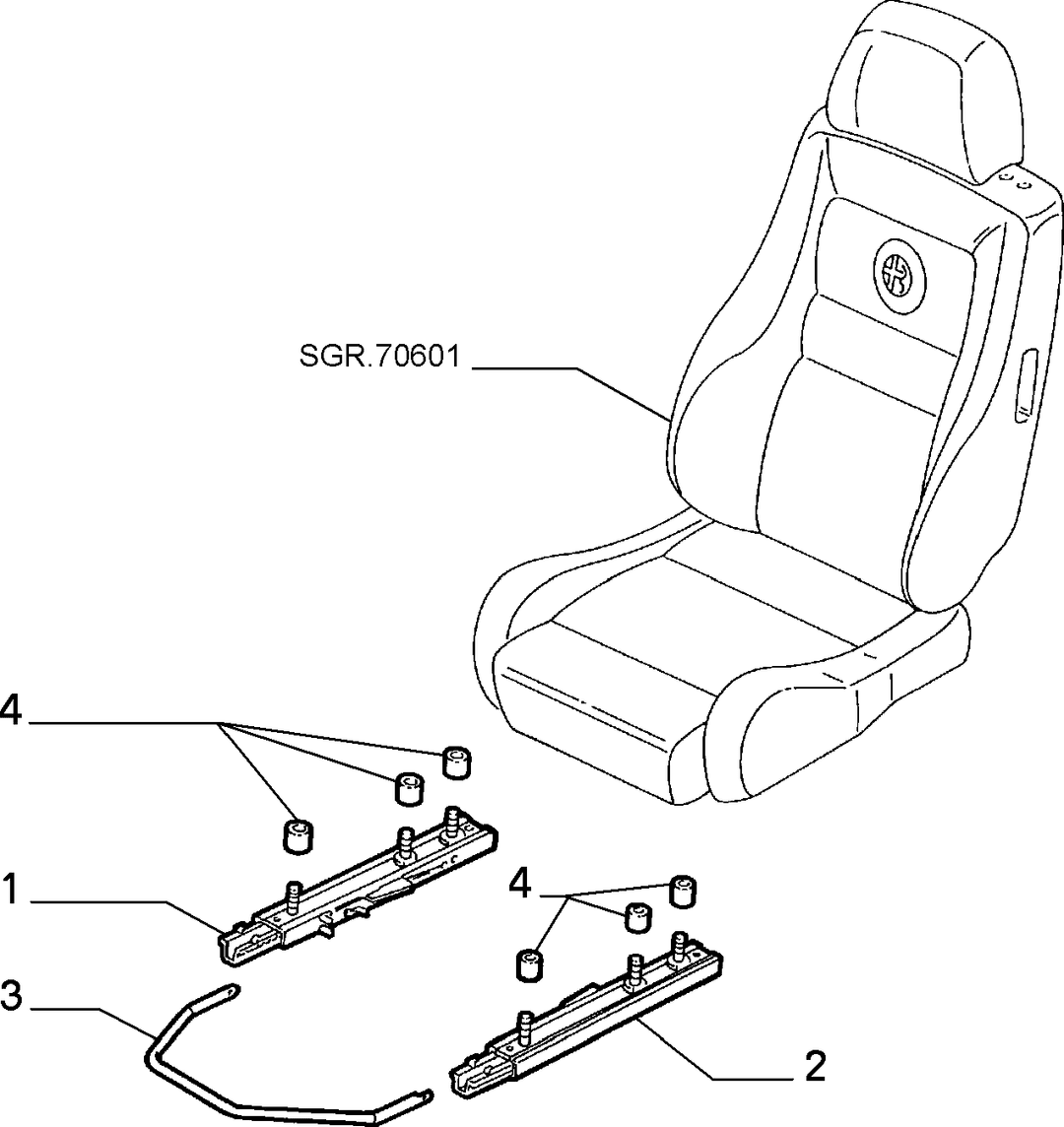 FRONT SEAT RAILS 