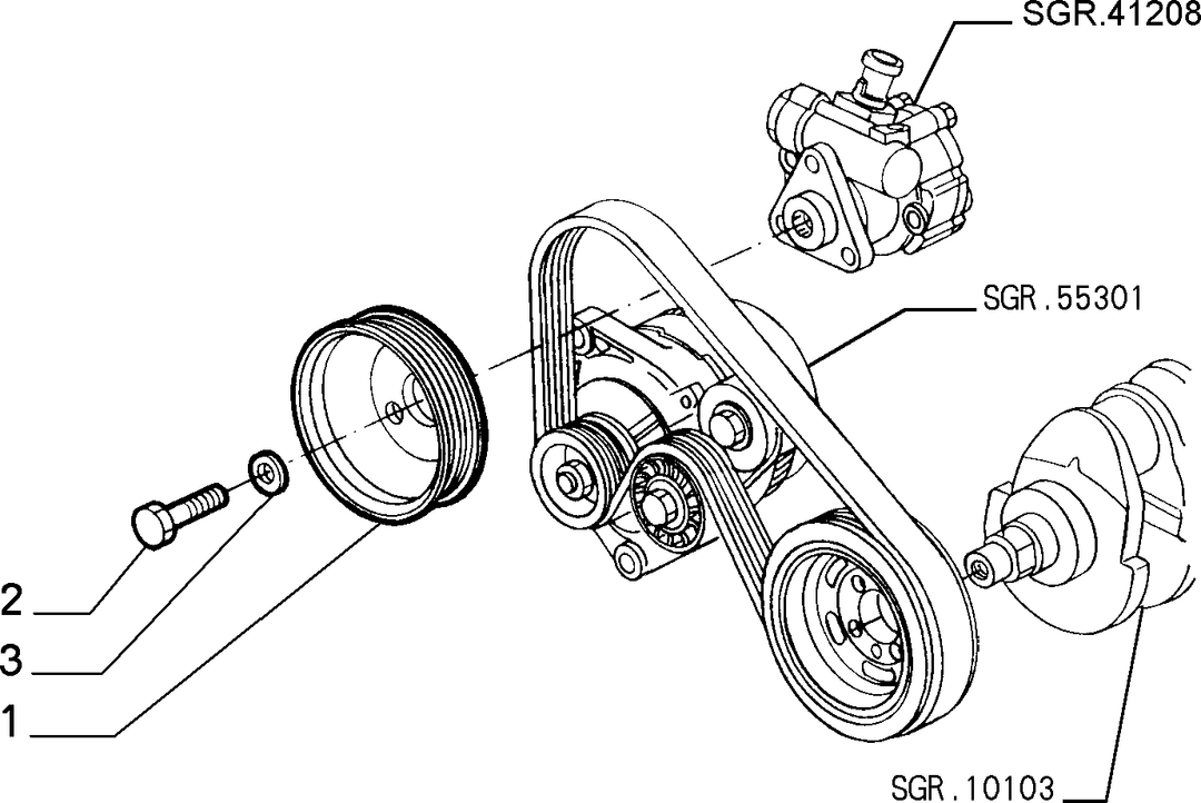 VARIOUS CONTROLS (BELTS AND PULLEYS) 2