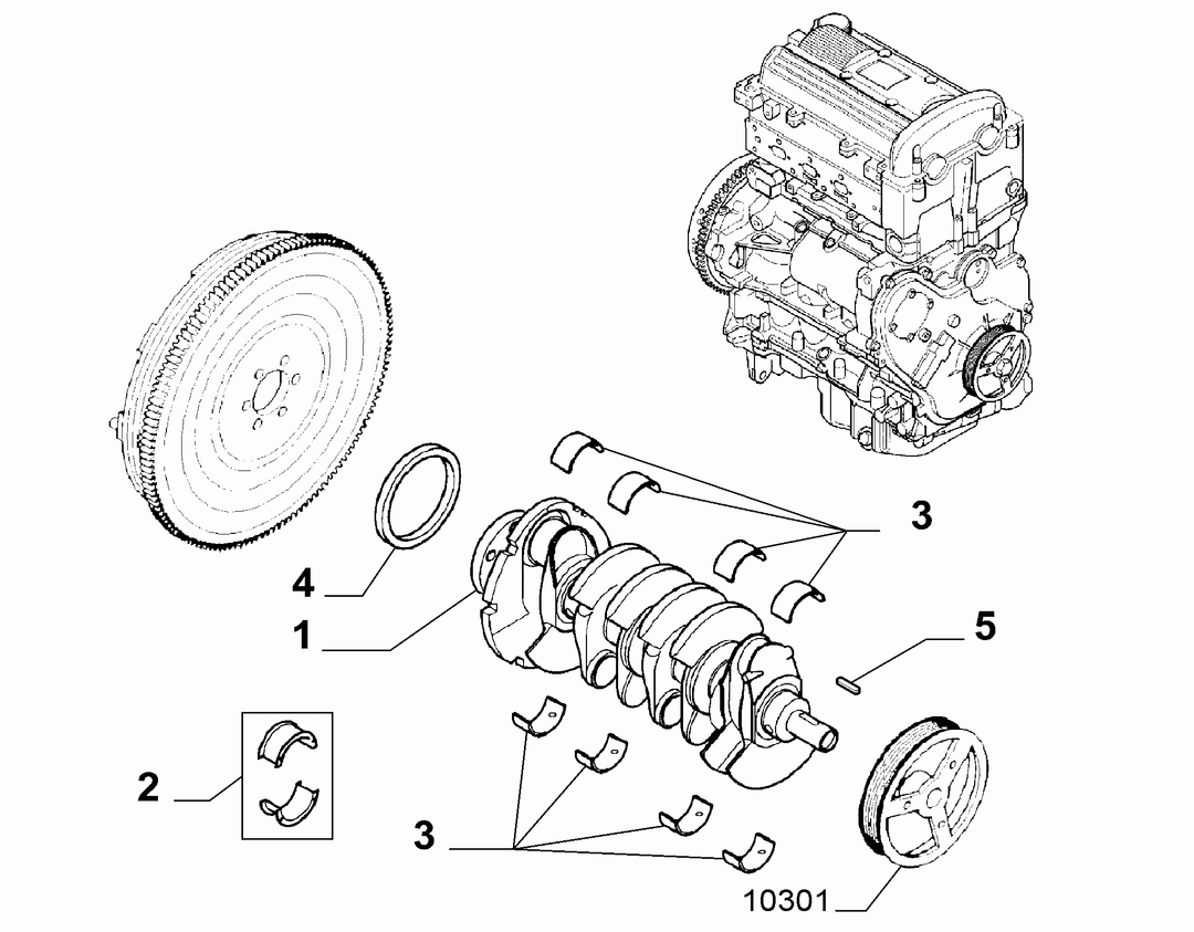 CRANKSHAFT AND FLYWHEEL 1