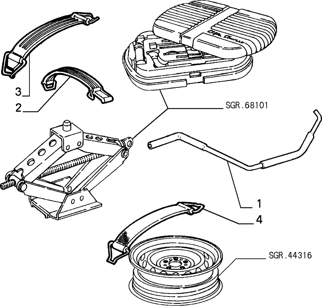 SPARE WHEEL ARRANGEMENT 