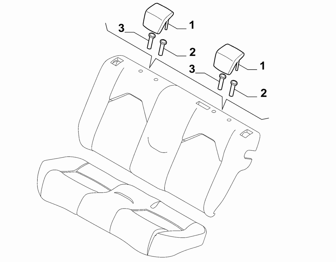 REAR SEAT HEAD REST 1