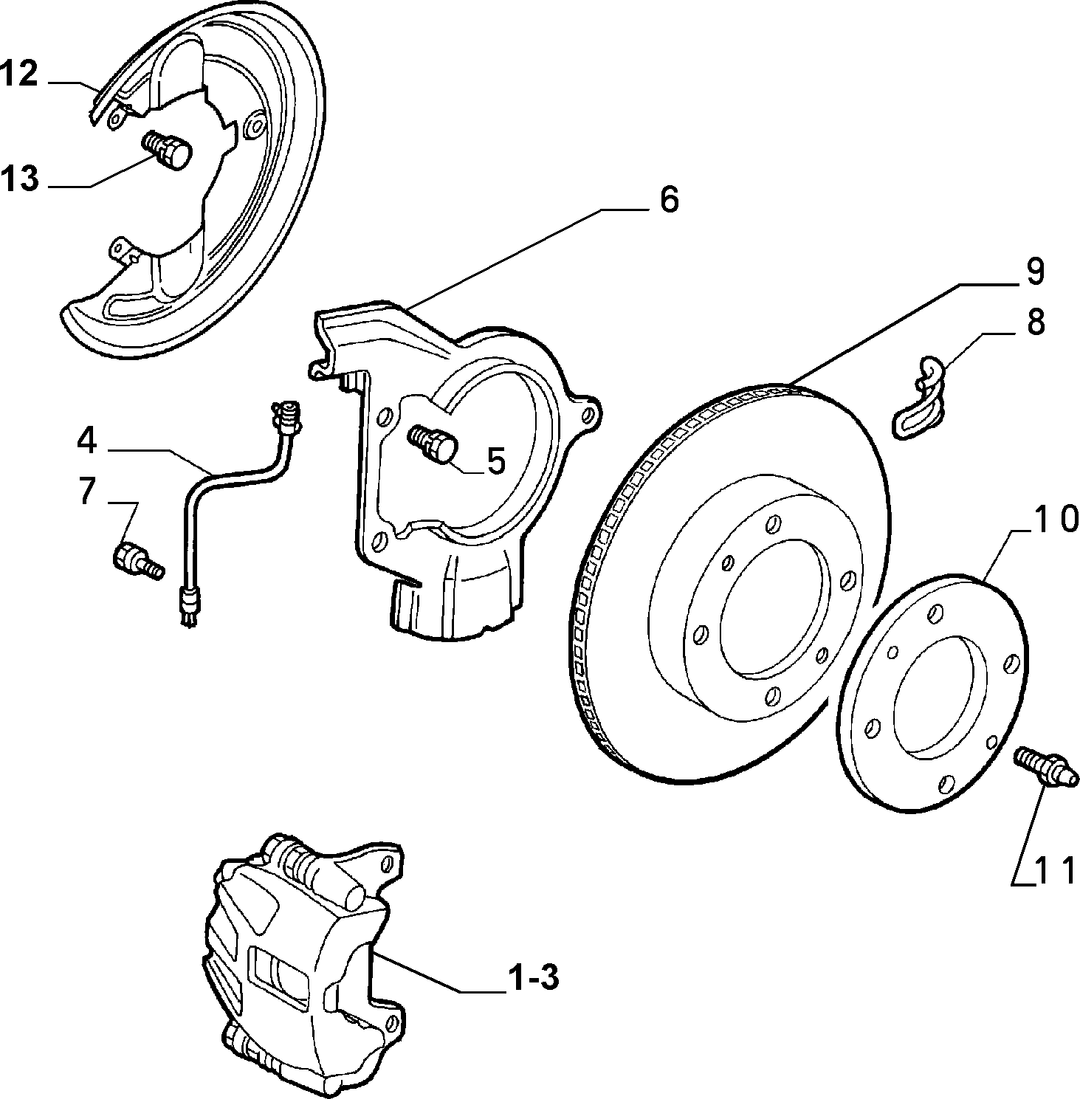 FRONT WHEEL BRAKES 1