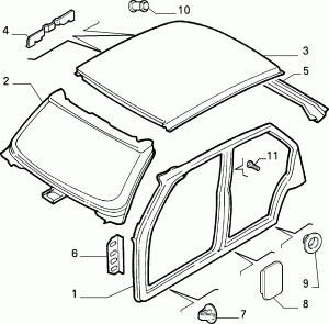 BODYSHELL, PANELS (CENTRAL PART)