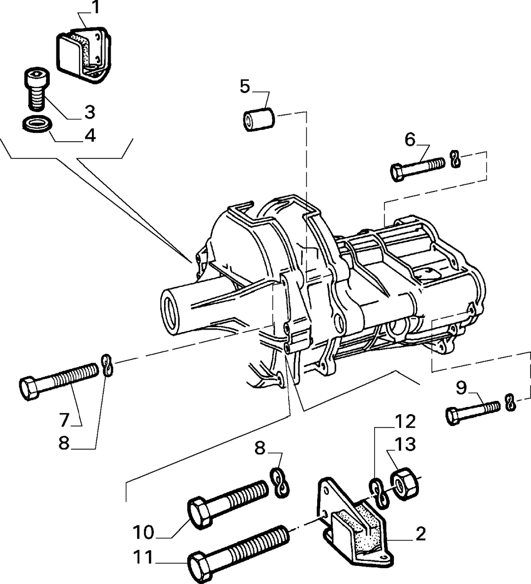 TRANSMISSION AND DIFFERENTIAL UNIT, CASING AND COVERS  3
