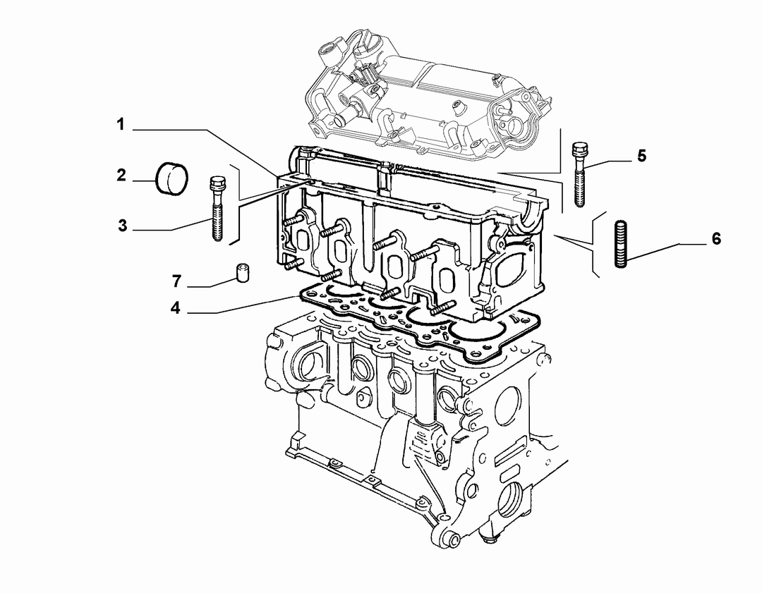 CYLINDER HEAD AND GASKETS 1