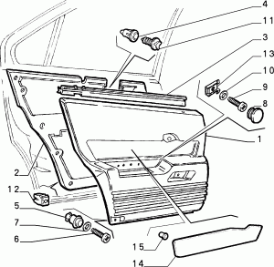 PANELS FOR REAR SIDE DOOR 