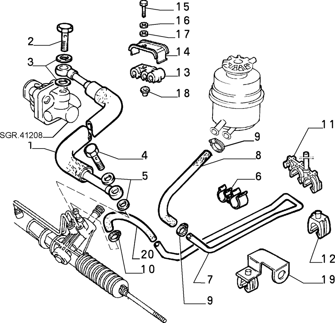 POWER STEERING HYDRAULIC SYSTEM 10