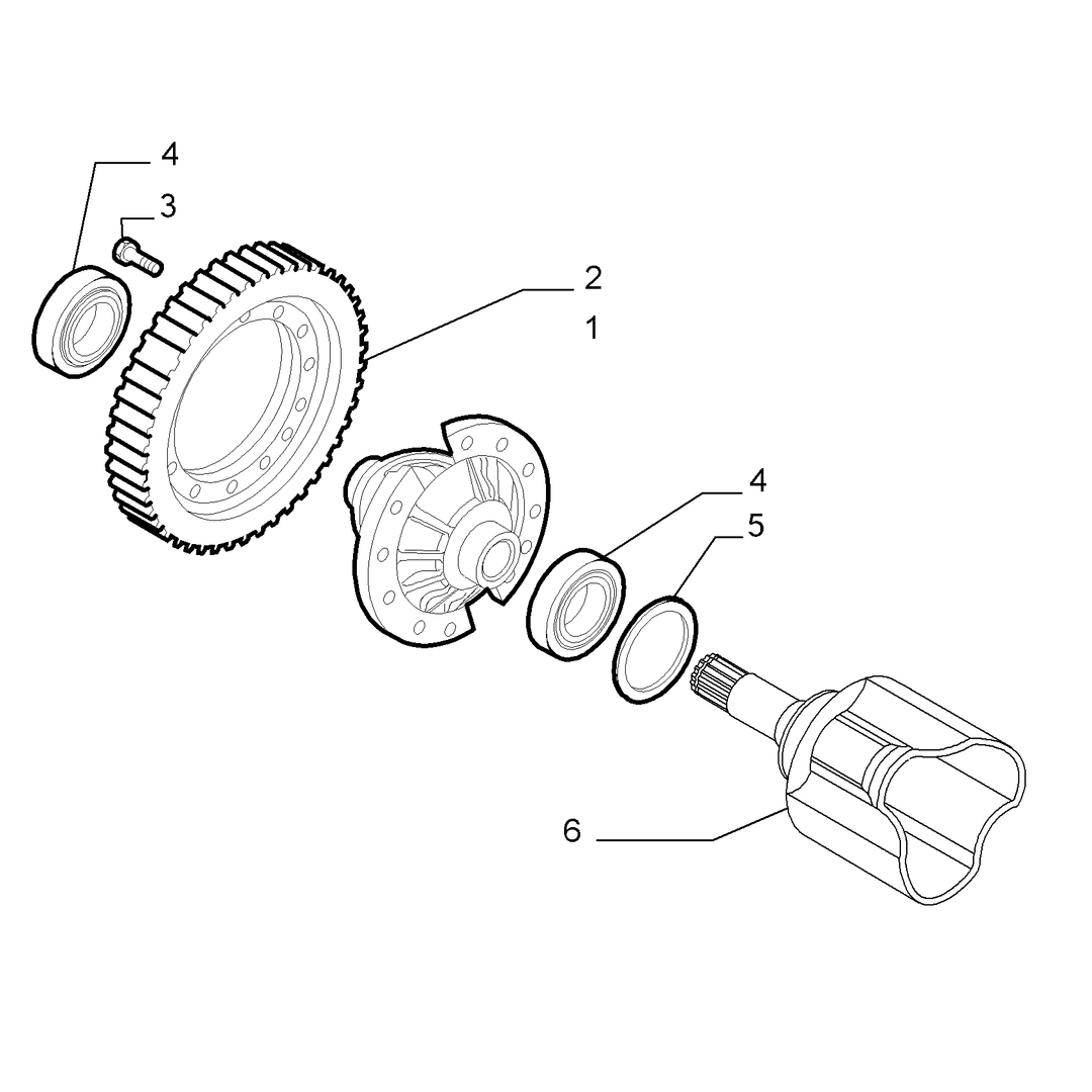 GEARING AND HALF CRANKSHAFT 6