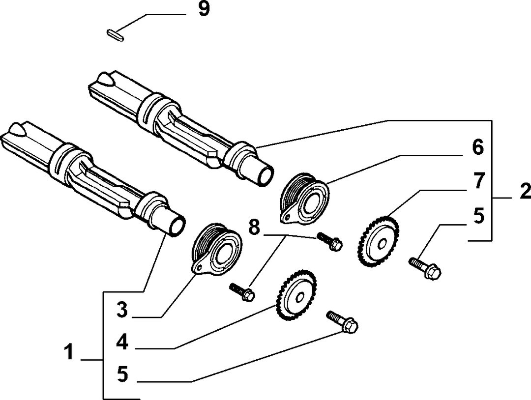 VARIOUS CONTROLS (BELTS AND PULLEYS) 2
