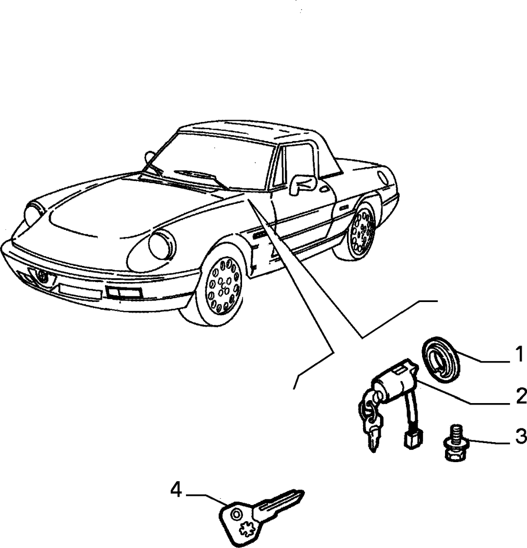 KEY SWITCH IGNITION 