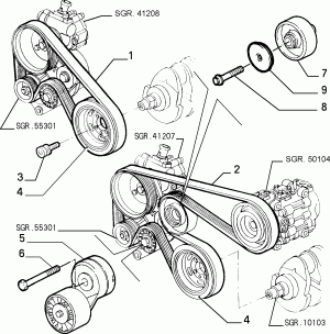 VARIOUS CONTROLS (BELTS AND PULLEYS)