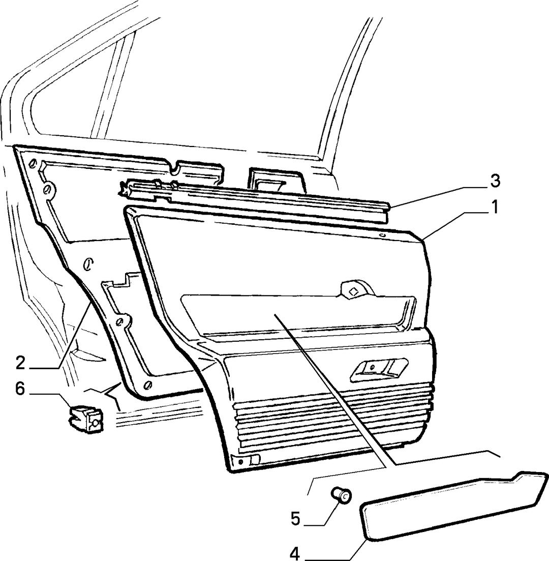 PANELS FOR REAR SIDE DOOR 2