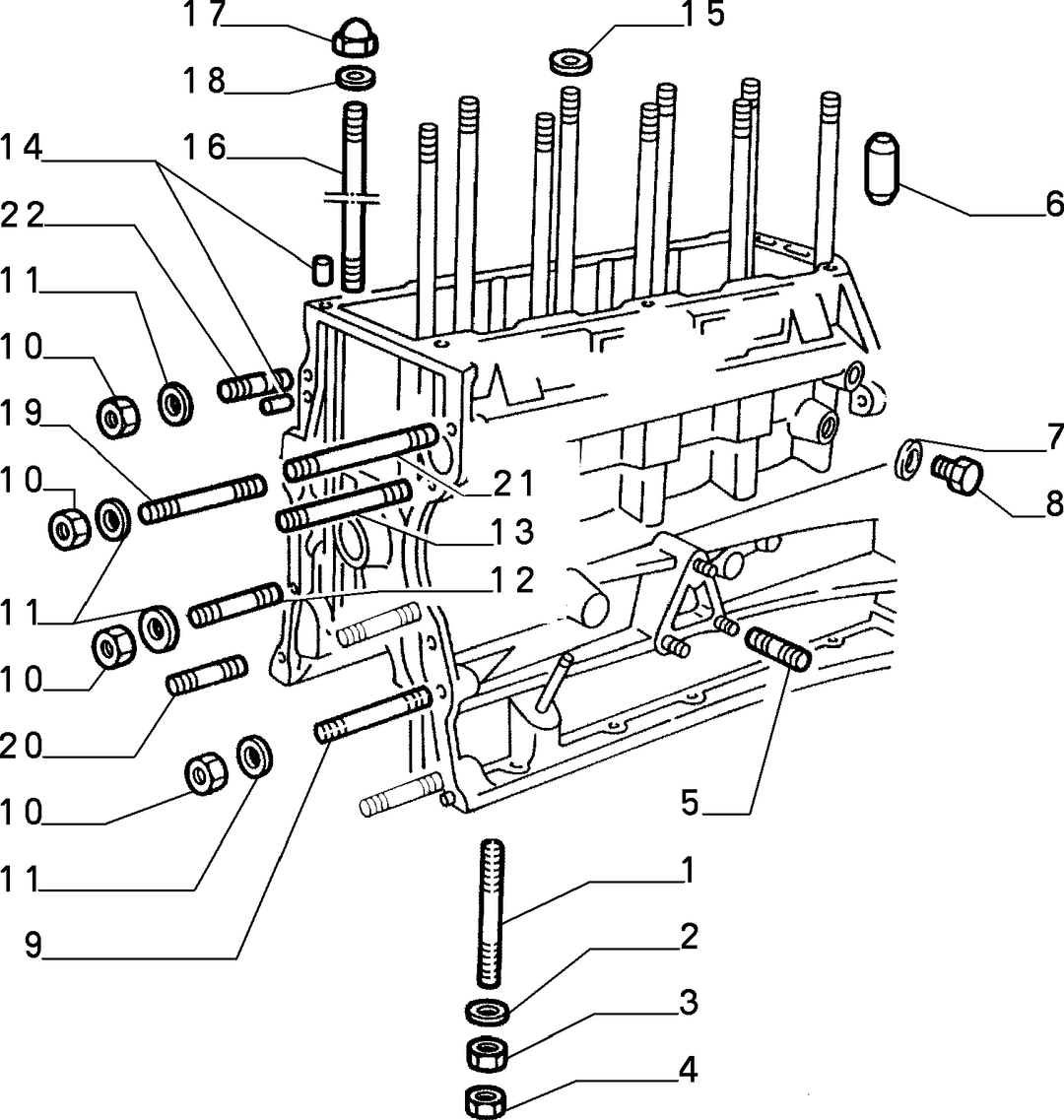 CRANKCASE AND CYLINDER HEAD 2