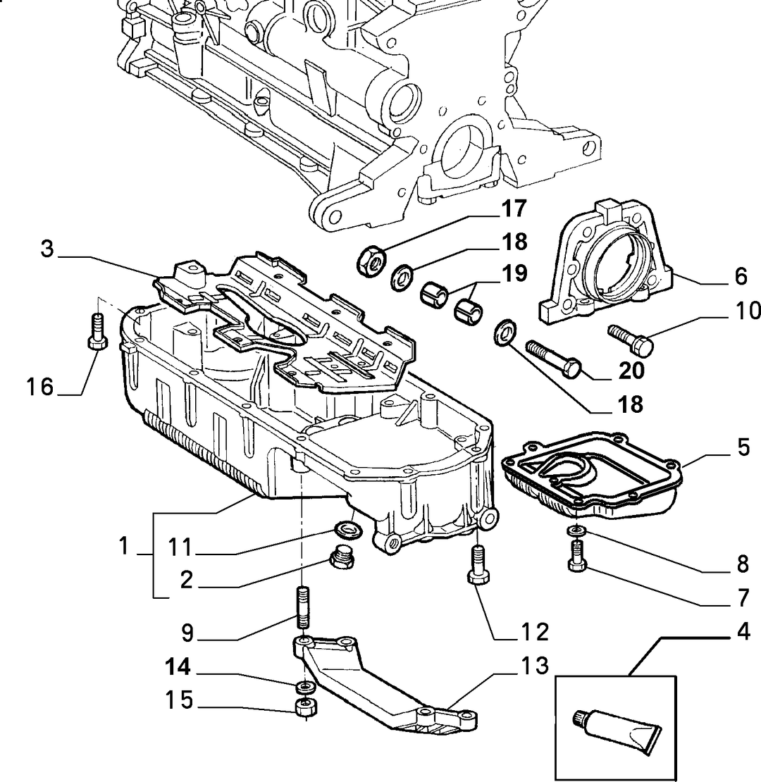 BLOCK SUMP AND COVERS 6